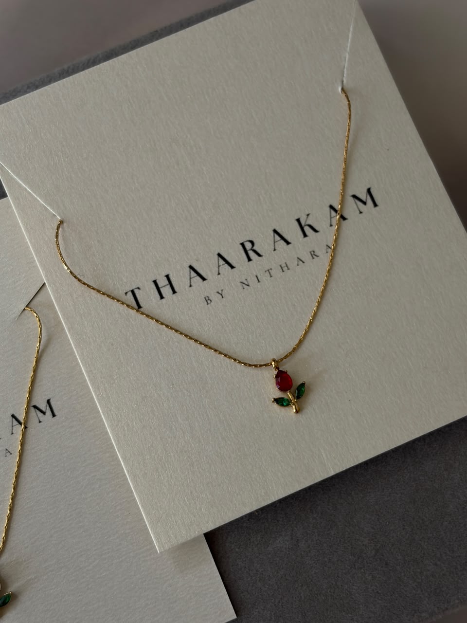 Red Tulip Neck Chain
